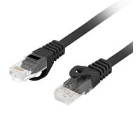 CABLE RED LANBERG LATIGUILLO CAT.6 UTP LSZH CU 2M NEGRO FLUKE PASSED