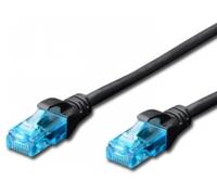 Cable de Red RJ45 Cat5e U/UTP Negro (20cm) - EWENT
