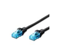 Cable de Red RJ45 Cat5e U/UTP Negro (50cm) - EWENT