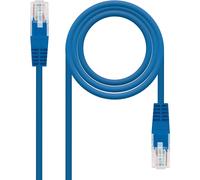 Nanocable - Cable Red Latiguillo RJ45 CAT.6 UTP AWG24, Azul, 25 cm