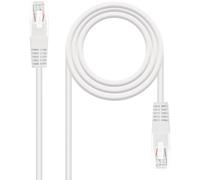 Nanocable - Cable Red Latiguillo RJ45 CAT.6 UTP AWG24, Blanco, 25 cm