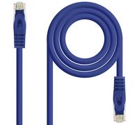 Cable de Red RJ45 Cat6a U/UTP (UTP) Azul (03m) - NANOCABLE