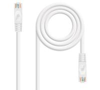 Cable de Red RJ45 Cat6a U/UTP (UTP) Blanco (03m) - NANOCABLE