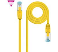 Cable de Red RJ45 Cat7 S-FTP AWG26 Amarillo (25cm) - Nanocable