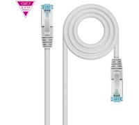 Cable de Red RJ45 Cat7 S-FTP AWG26 Gris (50cm) - Nanocable