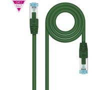 Cable de Red RJ45 Cat7 S-FTP AWG26 Verde (1 metro) - Nanocable