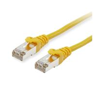 Cable de Red RJ45 S/FTP Cat6a 10m Amarillo - Alto Rendimiento y Protección EMI/RFI