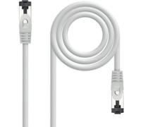 Cable de red rj45 sstp nanocable 10.20.2000-l25 cat.8.1/ 25cm/ gris