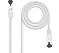 Cable de Red RJ45 SSTP Nanocable 10.20.2000-L25-W Cat.8.1/ 25cm/ Blanco