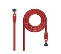 Cable De Red Latiguillo Sstp Cat8.1 Awg26 0.50 M Rojo Nanocable