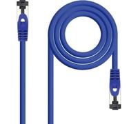 Cable De Red Latiguillo Sstp Cat8.1 Awg26 1 M Azul Nanocable
