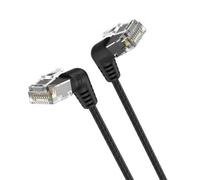 Cable de Red RJ45 UTP Vention IBOBG Cat.6A/ 1.5m/ Cabeza Rotatoria 360º/ Negro