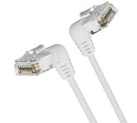 Cable de Red RJ45 UTP Vention IBOWG Cat.6A/ 1.5m/ Cabeza Rotatoria 360º/ Blanco
