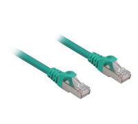 Cable de red Sharkoon Cat.6a SFTP 0,25 m verde