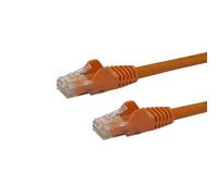 Cable de red StarTech 0.5m Cat6 UTP Ethernet Gigabit RJ45 Naranja Snagless