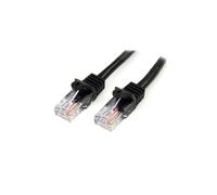 Cable de red STARTECH Cat5e UTP - Sin gancho - 5m - Cable Ethernet RJ45 a prueba de enganches - Cable de conexión - M/M - Negro