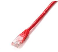 Cable de Red U/UTP Cat6 RJ45 3m Rojo - 26 AWG, Pasadores Chapados en Oro