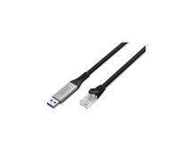 Cable adaptador USB-A a RJ45 Cat. 6A S/FTP, 1 Gbit/s, USB 3.2 Gen1, LSZH, 3 m
