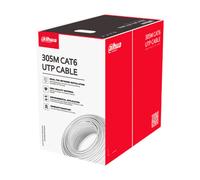 Cable De Red UTP CAT 6 De Cobre Puro Dahua PFM920I-6UN-C Bobina 305m Blanco