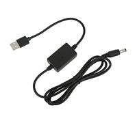Cable de Refuerzo de Voltaje USB, Disipación de Calor USB 5V a DC 8V Protección de Sobrecarga Cable Convertidor de Voltaje de Aumento de Metal para Lámpara de Escritorio (DC5521)