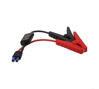 Cable de refuerzo inteligente de 12 V 200 A con conector EC5, abrazaderas de cocodrilo de arranque de silicona para vehículos de bajo desplazamiento, 33 cm rojo/negro