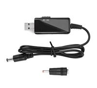 Cable de Refuerzo USB a CC, Cable de Enrutador de Banco de Energía con Pantalla Digital, Cable de Refuerzo de 5V a 9V 12V