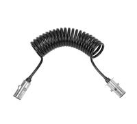 Cable de remolque de 7 vías Klanata, alambre de energía eléctrica en espiral para semi camiones, tractores y remolques