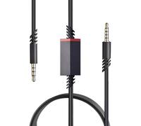 Cable de Repuesto A40 de 3,5 mm, Compatible Con Auriculares para Juegos A10, A50, TR, Xbox One, Controlador PS-5/4 - Cable de Silencio en Línea de 2 m, Negro