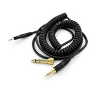 Cable de repuesto compatible con Audio-Technica ATH M50X/M40X - Amplio campo sonoro, alta pureza, 1,4 m de longitud, color negro.