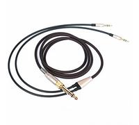 Cable de repuesto compatible con auriculares Hifiman Sundara, Arya, Ananda, HE4XX, HE-400i, de 3,5 mm/6,35 mm a conector dual de 3,5 mm, cable macho de 1,2 m