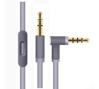 Cable de repuesto de 3,5 mm para Beats para Solo2 Solo3 para Studio2 Studio3 PRO con micrófono y controles de reproducción (gris)