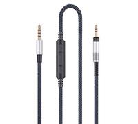 Cable de Repuesto de Audio Compatible con Sennheiser HD598, HD598 SE, HD518, HD598 CS, HD599, HD569, HD579 Auriculares, Cable de Audio con micrófono en línea