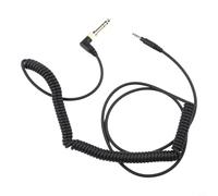 Cable de repuesto para auriculares, cable de resorte doblado compatible con Technics EAH-DJ1200 RPDH1200 Gaming Headset Audio Jack Cable de repuesto