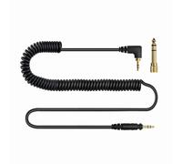 Cable de repuesto para auriculares Technics EAH DJ1200 y adaptador chapado en oro de 6,35 mm para sonido HiFi.