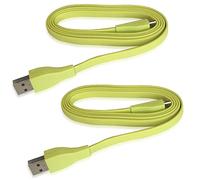 Cable de repuesto para cargador de pluma UE, cable de carga USB de 1,2 m compatible con Logitech Ultimate Ears UE Wonderboom/UE Boom/Megaboom/Mega Boom (paquete de 2, amarillo)