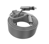 Cable de Repuesto Satelital Rectangular 2 en 1 de 30 Pies con Cable Adaptador Ethernet de 3 Pies para Cable de Alimentación Mini USB C a CC para GEN2 V2