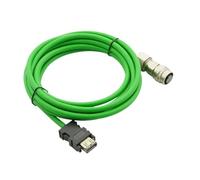 Cable de retroalimentación del codificador del servomotor A48M70M64 Cable de señal de la serie JE MR-J3J4 CNV2E-8P/9P(15M,Greener)