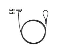 TooQ TQCLKC0045-G Cable de Seguridad Tipo NANO con Llave para Portátiles 1.5 metros Negro