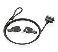 Cable de seguridad AISENS ASLK-D40K04-BK 1,5 m con cerradura de llave