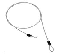 Cable de Seguridad con Candado Acero Inoxidable, Alambre Cuerda Doble Lazo Dispositivo Antirrobo Bicicleta Bucle Cierre Aire Libre Deporte Ciclismo Interno Equipaje Mochila Esquí Snowboard Scooter
