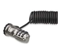 Cable de Seguridad con Combinación para Ordenador Portátil - Cable Auto Enrrollable de 1.8m - con Combinación de 3 Dígitos