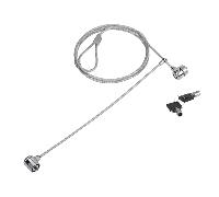 Cable antirrobo Conceptronic CNBSLOCK15T 1,5 m 2 llaves Plata