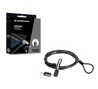 Conceptronic Candado con Llave para Portátil Nano Lock Slot 1.8m Negro