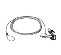 Cable de seguridad de 10 pies - Cable de acero galvanizado CTA de 10 pies con cerradura Kensington y llave maestra para usar con tabletas, portátiles y dispositivos con ranuras K (ADD-CALOCK3M)