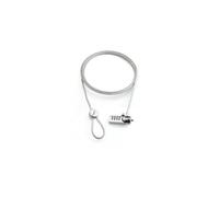 Cable de seguridad - NATEC - Langosta - 1,8 m - Antirrobo con código - Negro
