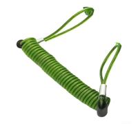 Cable de Seguridad para Bicicleta 2m para acero Anti-Robo Cable | para acero y plástico, recubrimiento PVC, anti-óxido, 2 metros, ideal bicicletas y motos(green 1.5m)