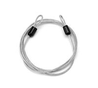 Cable de seguridad para viajes al aire libre, 100 cm, 2 mm de diámetro, cable de seguridad ligero, cable de bloqueo de equipaje, cuerda de alambre, doble juego de accesorios de bicicleta, bolsa de