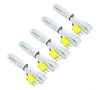 Cable de sensor de temperatura de sonda termopar tipo K 5 unids -50 a 400C Respuesta rápida para uso industrial-3-m (300cm)