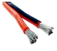 Cable de Silicona 2 Pines, 10/20/30/50/100/200m, Negro, Rojo, Plano, Paralelo, Doble estañado, 8, 10, 12, 14, 16, 18, 20, 22, 24, 26, 28 AWG(2 Pin Silicone50m,18 AWG)