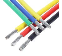Cable De Silicona 24/20/16 AWG, Resistente A Altas Temperaturas, Cable Eléctrico Flexible, Cable De 91 M Para Automoción, Extensión De Tiras LED, Coches RC Y Altavoces(Green,14AWG)